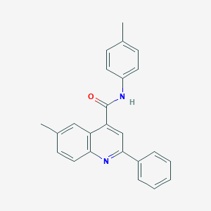 6-methyl-N-(4-methylphenyl)-2-phenylquinoline-4-carboxamide