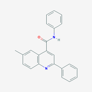 molecular formula C23H18N2O B340099 6-methyl-N,2-diphenylquinoline-4-carboxamide 