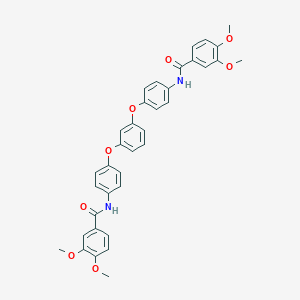 molecular formula C36H32N2O8 B340100 N-[4-(3-{4-[(3,4-dimethoxybenzoyl)amino]phenoxy}phenoxy)phenyl]-3,4-dimethoxybenzamide 