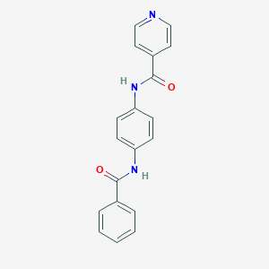 molecular formula C19H15N3O2 B340103 N-[4-(benzoylamino)phenyl]isonicotinamide 