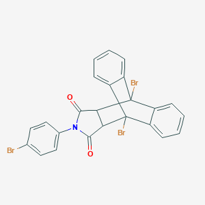 molecular formula C24H14Br3NO2 B340106 1,8-Dibromo-17-(4-bromophenyl)-17-azapentacyclo[6.6.5.02,7.09,14.015,19]nonadeca-2,4,6,9,11,13-hexaene-16,18-dione 