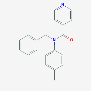 molecular formula C20H18N2O B340110 N-benzyl-N-(4-methylphenyl)pyridine-4-carboxamide 