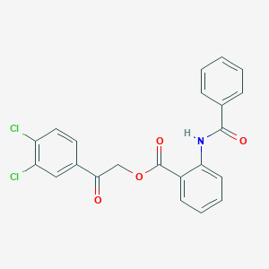2-(3,4-Dichlorophenyl)-2-oxoethyl 2-(benzoylamino)benzoate