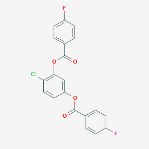 molecular formula C20H11ClF2O4 B340121 2-Chloro-5-[(4-fluorobenzoyl)oxy]phenyl 4-fluorobenzoate 