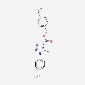 molecular formula C21H21N3O2 B3401223 4-vinylbenzyl 1-(4-ethylphenyl)-5-methyl-1H-1,2,3-triazole-4-carboxylate CAS No. 1040676-35-4