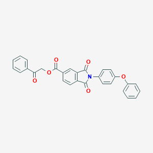 2-Oxo-2-phenylethyl 1,3-dioxo-2-(4-phenoxyphenyl)isoindoline-5-carboxylate