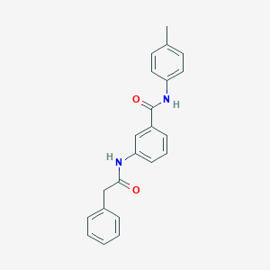 molecular formula C22H20N2O2 B340129 N-(4-methylphenyl)-3-[(phenylacetyl)amino]benzamide 