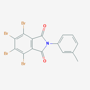 molecular formula C15H7Br4NO2 B340130 4,5,6,7-tetrabromo-2-(3-methylphenyl)-1H-isoindole-1,3(2H)-dione 