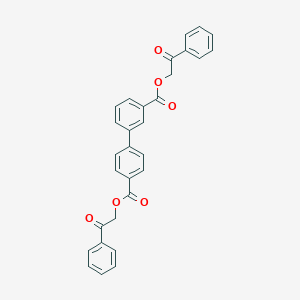 molecular formula C30H22O6 B340134 Bis(2-oxo-2-phenylethyl) [1,1'-biphenyl]-3,4'-dicarboxylate 
