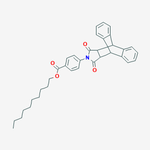 molecular formula C35H37NO4 B340136 decyl 4-(12,14-dioxo-11,12,14,15-tetrahydro-9H-9,10-[3,4]epipyrroloanthracen-13(10H)-yl)benzoate 