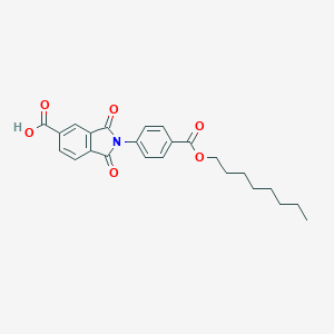 2-{4-[(Octyloxy)carbonyl]phenyl}-1,3-dioxo-5-isoindolinecarboxylic acid