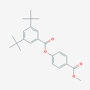 molecular formula C23H28O4 B340139 3,5-Di-tert-butyl-benzoic acid 4-methoxycarbonyl-phenyl ester 