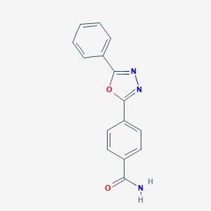 molecular formula C15H11N3O2 B340140 4-(5-Phenyl-1,3,4-oxadiazol-2-yl)benzamide 