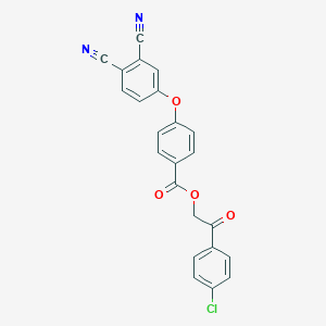 2-(4-Chlorophenyl)-2-oxoethyl 4-(3,4-dicyanophenoxy)benzoate