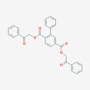 molecular formula C30H22O6 B340149 Bis(2-oxo-2-phenylethyl) [1,1'-biphenyl]-2,5-dicarboxylate 
