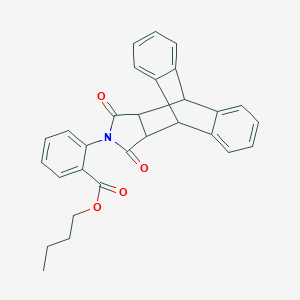 Butyl 2-(16,18-dioxo-17-azapentacyclo[6.6.5.0~2,7~.0~9,14~.0~15,19~]nonadeca-2,4,6,9,11,13-hexaen-17-yl)benzoate (non-preferred name)