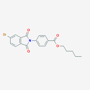 molecular formula C20H18BrNO4 B340167 pentyl 4-(5-bromo-1,3-dioxo-1,3-dihydro-2H-isoindol-2-yl)benzoate 