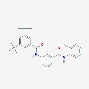 molecular formula C29H34N2O2 B340168 3,5-ditert-butyl-N-[3-(2-toluidinocarbonyl)phenyl]benzamide 