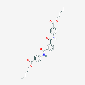 Pentyl 4-{[3-({4-[(pentyloxy)carbonyl]anilino}carbonyl)benzoyl]amino}benzoate