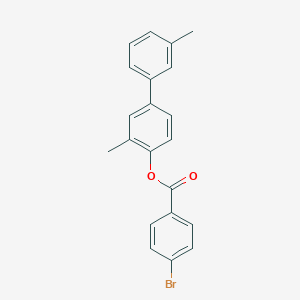 molecular formula C21H17BrO2 B340177 3,3'-Dimethyl[1,1'-biphenyl]-4-yl 4-bromobenzoate 