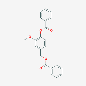 molecular formula C22H18O5 B340179 4-[(Benzoyloxy)methyl]-2-methoxyphenyl benzoate 