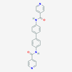 molecular formula C24H18N4O2 B340181 N,N'-biphenyl-4,4'-diyldipyridine-4-carboxamide 