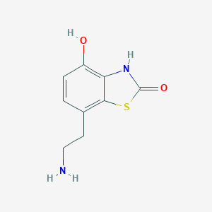 molecular formula C9H10N2O2S B034019 7-(2-Amino-ethyl)-4-hydroxy-3H-benzothiazol-2-one CAS No. 108773-04-2