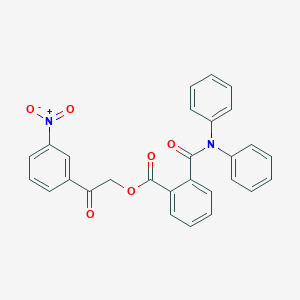 2-(3-Nitrophenyl)-2-oxoethyl 2-(diphenylcarbamoyl)benzoate