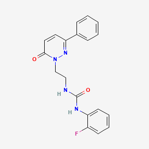 molecular formula C19H17FN4O2 B3401941 1-(2-fluorophenyl)-3-(2-(6-oxo-3-phenylpyridazin-1(6H)-yl)ethyl)urea CAS No. 1049169-36-9