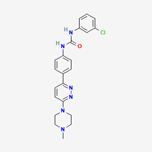 1-(3-Chlorophenyl)-3-{4-[6-(4-methylpiperazin-1-yl)pyridazin-3-yl]phenyl}urea