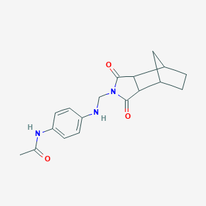 molecular formula C18H21N3O3 B340199 N-(4-{[(1,3-dioxooctahydro-2H-4,7-methanoisoindol-2-yl)methyl]amino}phenyl)acetamide 