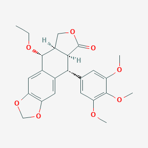 molecular formula C24H26O8 B034020 Picropodophyllin-1-ethyl ether CAS No. 106709-55-1
