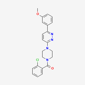 molecular formula C22H21ClN4O2 B3402000 3-[4-(2-Chlorobenzoyl)piperazin-1-yl]-6-(3-methoxyphenyl)pyridazine CAS No. 1049206-19-0