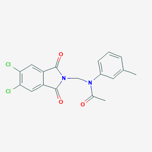 molecular formula C18H14Cl2N2O3 B340204 N-[(5,6-dichloro-1,3-dioxo-1,3-dihydro-2H-isoindol-2-yl)methyl]-N-(3-methylphenyl)acetamide 