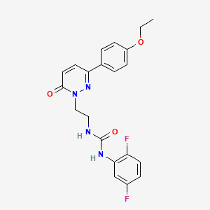 molecular formula C21H20F2N4O3 B3402139 1-(2,5-difluorophenyl)-3-(2-(3-(4-ethoxyphenyl)-6-oxopyridazin-1(6H)-yl)ethyl)urea CAS No. 1049291-63-5