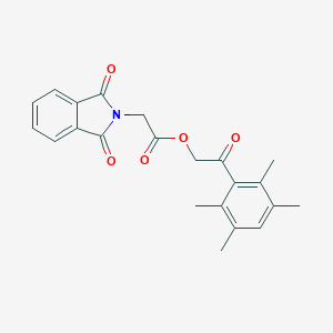 molecular formula C22H21NO5 B340214 2-oxo-2-(2,3,5,6-tetramethylphenyl)ethyl (1,3-dioxo-1,3-dihydro-2H-isoindol-2-yl)acetate 