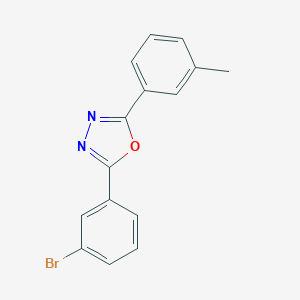 molecular formula C15H11BrN2O B340215 2-(3-Bromophenyl)-5-(3-methylphenyl)-1,3,4-oxadiazole 