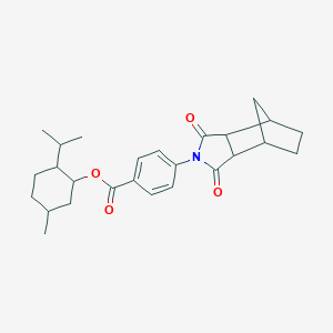 molecular formula C26H33NO4 B340224 5-methyl-2-(propan-2-yl)cyclohexyl 4-(1,3-dioxooctahydro-2H-4,7-methanoisoindol-2-yl)benzoate 