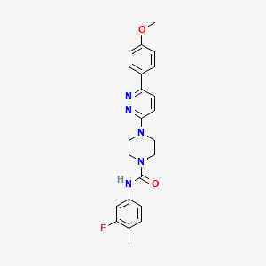 molecular formula C23H24FN5O2 B3402249 N-(3-fluoro-4-methylphenyl)-4-(6-(4-methoxyphenyl)pyridazin-3-yl)piperazine-1-carboxamide CAS No. 1049338-90-0