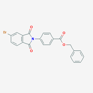 molecular formula C22H14BrNO4 B340225 benzyl 4-(5-bromo-1,3-dioxo-1,3-dihydro-2H-isoindol-2-yl)benzoate 