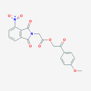 2-(4-methoxyphenyl)-2-oxoethyl (4-nitro-1,3-dioxo-1,3-dihydro-2H-isoindol-2-yl)acetate