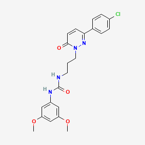 1-(3-(3-(4-chlorophenyl)-6-oxopyridazin-1(6H)-yl)propyl)-3-(3,5-dimethoxyphenyl)urea