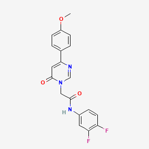 N-(3,4-difluorophenyl)-2-(4-(4-methoxyphenyl)-6-oxopyrimidin-1(6H)-yl)acetamide