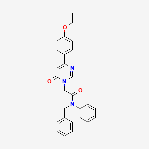 N-benzyl-2-(4-(4-ethoxyphenyl)-6-oxopyrimidin-1(6H)-yl)-N-phenylacetamide