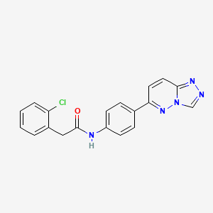 N-(4-([1,2,4]triazolo[4,3-b]pyridazin-6-yl)phenyl)-2-(2-chlorophenyl)acetamide