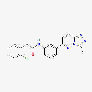 molecular formula C20H16ClN5O B3402477 2-(2-chlorophenyl)-N-(3-(3-methyl-[1,2,4]triazolo[4,3-b]pyridazin-6-yl)phenyl)acetamide CAS No. 1058253-72-7