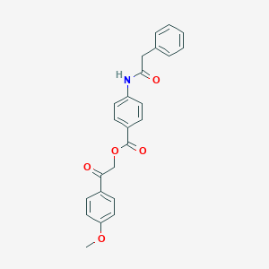 2-(4-Methoxyphenyl)-2-oxoethyl 4-[(phenylacetyl)amino]benzoate