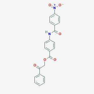2-Oxo-2-phenylethyl 4-({4-nitrobenzoyl}amino)benzoate