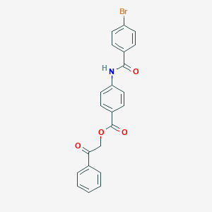 2-Oxo-2-phenylethyl 4-[(4-bromobenzoyl)amino]benzoate