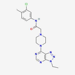 N-(3-chloro-4-methylphenyl)-2-(4-(3-ethyl-3H-[1,2,3]triazolo[4,5-d]pyrimidin-7-yl)piperazin-1-yl)acetamide